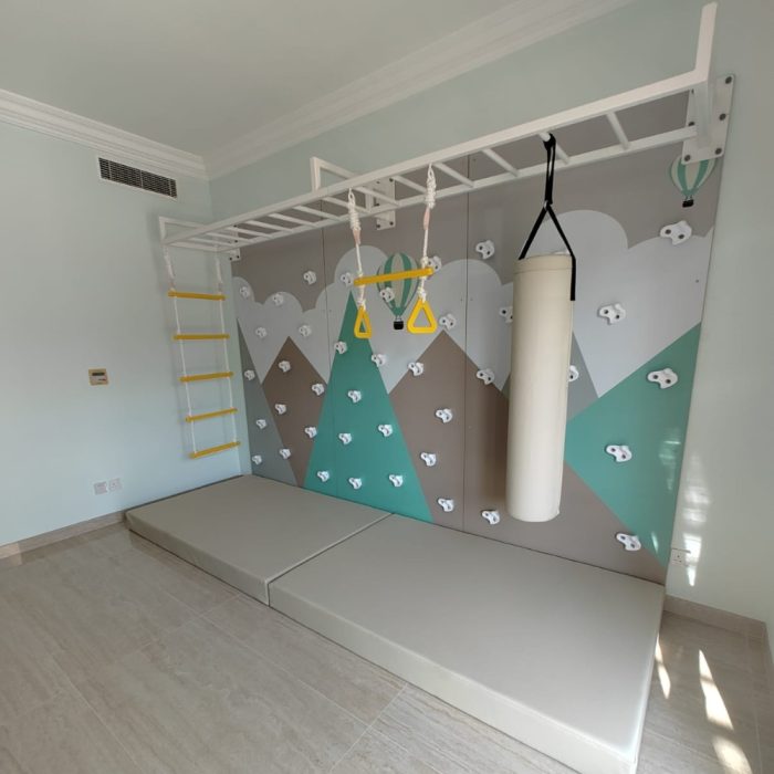 Large Climbing Wall With Vinyl Sticker Type 2