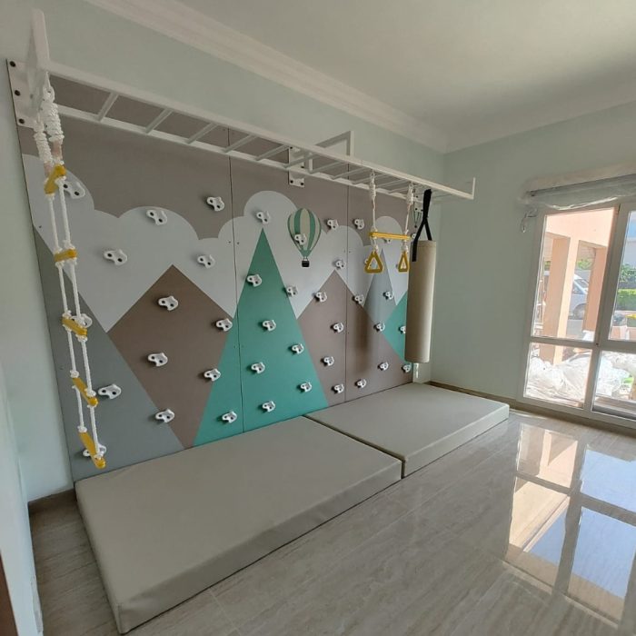 Large Climbing Wall With Vinyl Sticker Type 2