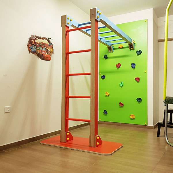 Climbing Wall with Monkey Bars
